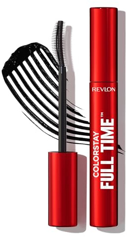 Revlon ColorStay Full Time Waterproof Mascara – Mascara volume et longueur,Tenue 24H, maquillage pour les yeux, rehaussement cils sans paquets, sans bavures, 411 Blackest Black, 8ml