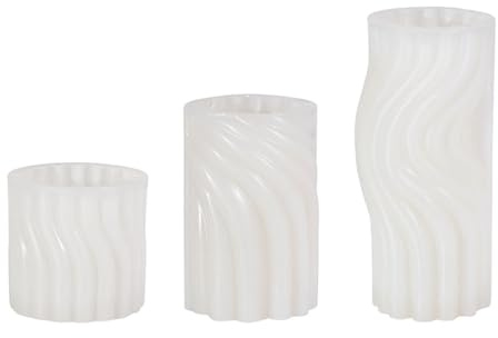 MEAKTSMI Stampo geometrico a forma di candela a forma di cilindro 3D fatto a mano stampo in silicone resina candela profumata La muffa per la decorazione Fare