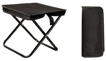 XUEQI Tabouret de camping pliable et portable, mini siège léger pour voyages, randonnée, pêche, jardin, cricket, plage, avec sac de rangement