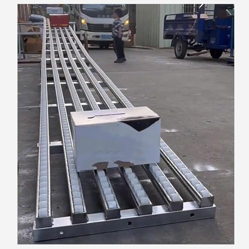 Tavolo trasportatore leggero portatile con rotella di scorrimento e rullo di plastica 2 scorrevole 300 cm di lunghezza