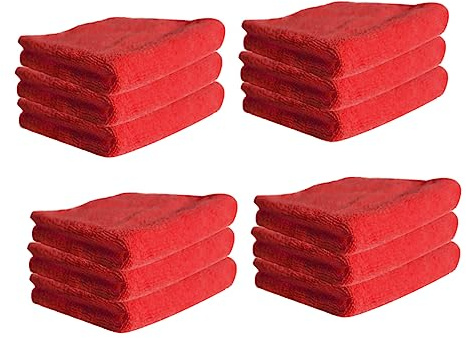 WRITWAA 12pcs Strong Decontamination Dish Towel Microfiber Cleaning Non-stick Household for Kitchen Use