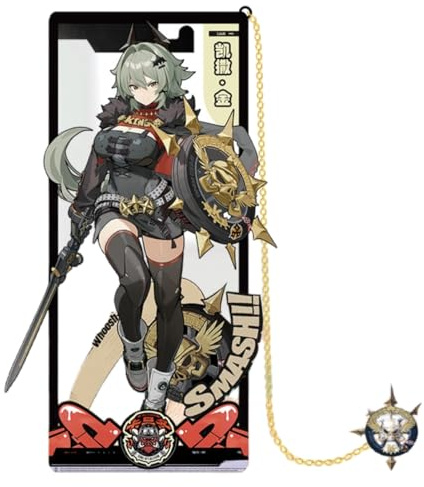 Sonsoke Anby Demara Spiele Metall-Lesezeichen 9 cm – Stylische Charaktere für Manga & Bücher (Caesar King)