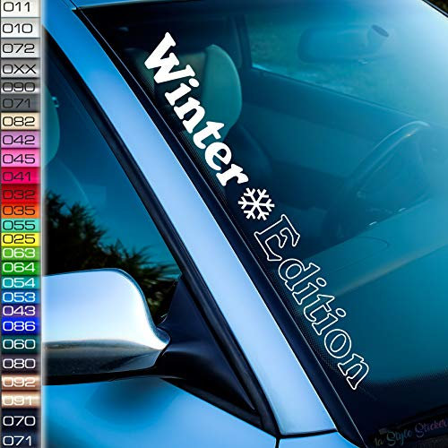 Winter Edition Frontscheiben-Aufkleber Winter-Wagen Snow Rost Lack Autobahn Salz Schneeflocke Auto-Sticker Frost Schneefräse