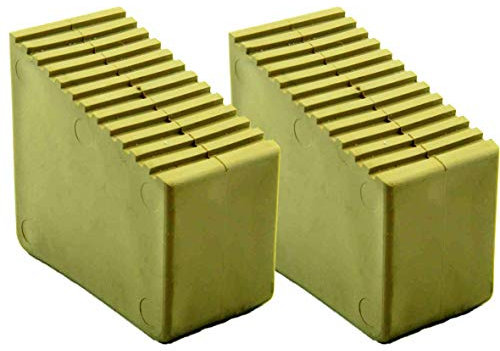 Leiterfüße Gummifüße für Holzstehleitern 2 Stk. 3-8 Sproßen INNENMAßE 56x23mm Sandfarben HB40