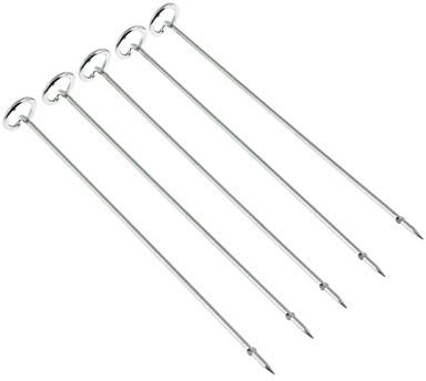 Ninja Stainless Steel Skewers [4136J301UKE] Official Accessory Compatible with Ninja Health Grill AG301, Silver