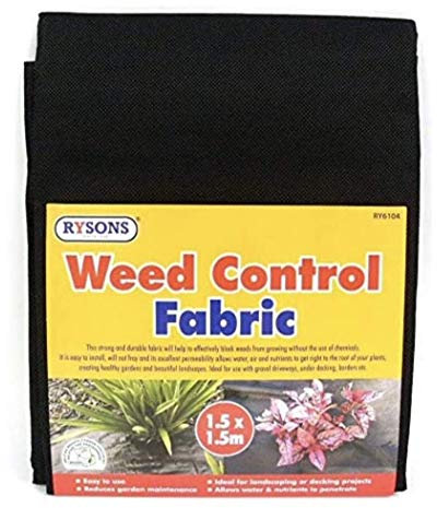 Bargain Guru Weed Control Fabric Membrane Garden Landscape Ground Cover Sheet 1.5m x 1.5m