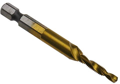 Be In Your Mind Punta da trapano a testa esagonale M4 HSS per svasatura filettata metrica e punta da trapano in titanio placcato per filettare filettature