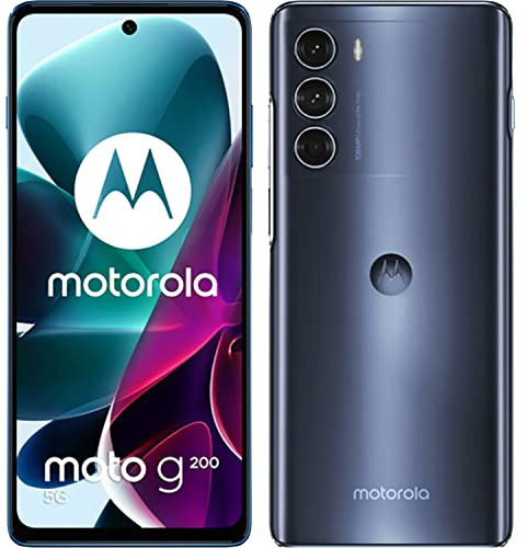 Motorola Smartphone Moto G 200 5G 17,3 cm (6,8) Dual SIM Android 11 USB Type-C 8 Go 128 Go 5000 MAH Blue