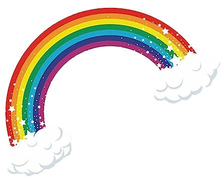 Veemoon Kreativer Wandaufkleber Cartoon Regenbogen Wandtattoo Für Kinderzimmer Abnehmbar Und Für Wohn Und Schlafzimmerdeko