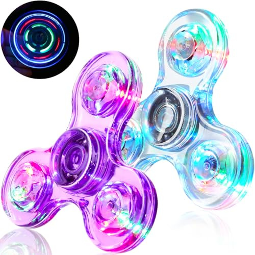 SCIONE Fidget Spinner (Morado y Blanco)