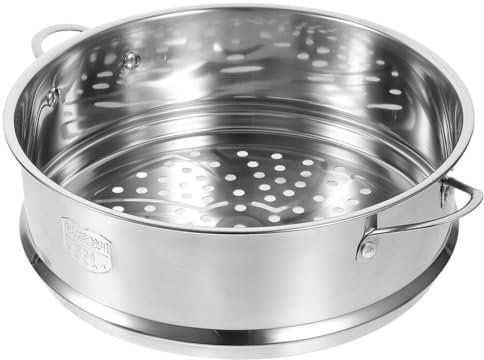 Zerodeko Vaporiera in Acciaio Inossidabile 304 Per Cottura a Vapore 10.8 Pollici Per Cucina Domestica E Ristorante Steamer Per Riso E Verdure