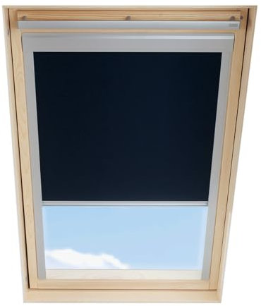Dachfenster Verdunkelungsrollo kompatibel mit VELUX, Schwarz, für C04
