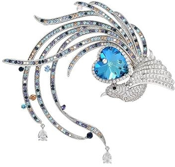 Phoenix Anstecknadel Statement Blazer Corsage Pin Zubehör, Metall Zink Acryl