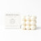 Zenith Gaia Bubble - Bougie en cire de soja 100 % naturelle - Beige - 6 x 6 x 6 cm - Poire britannique et freesia - Fabriquée à la main - Bougie décorative parfaite pour salon, chambre à coucher
