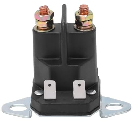 CYTGOUPER 89-96158T - Solenoide de arranque de 12 V, relé de cortacésped de 4.8 W CC, bobina de latón de 12 V, repuesto de solenoide de arranque para cortacésped, ATV, motos de nieve, tractores de