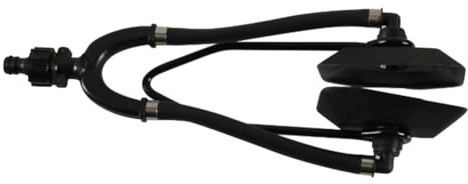 Flaroey Support de rinçage du moteur - Nettoyeur de moteur double Oren carré - Accessoires de nettoyage de bateau