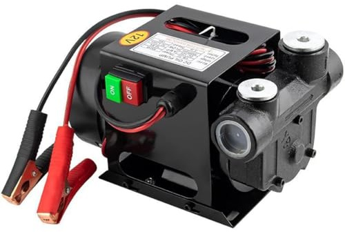 Diesel Transfer Pump 70L/min - Portable Electric 12V/24V Self-Priming Oil Pump for Fuel Transfer, Fast Extraction & Easy Carry