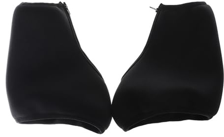Genérico Cubiertas para Patines sobre Hielo,Cubiertas para Patines Negras,Fundas para de Hielo Transpirables con Cremallera - Accesorios de Patinaje sobre, Fundas Negras para de Hockey pa