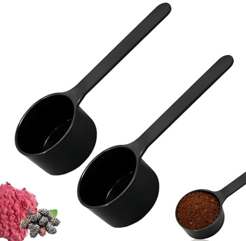 Cuchara Dosificadora, 2 Pièce Cuchara Medidora de Café,Cuchara Medidora Gramos, para Granos de Café,Polvo,Té Suelto,Azúcar,Harina