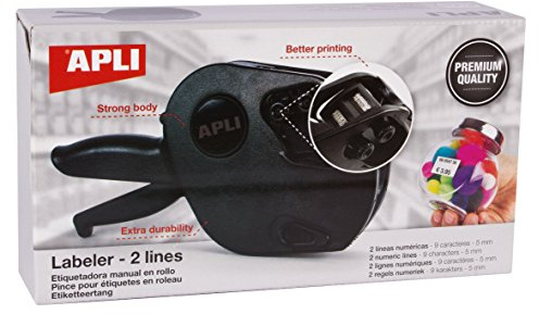 APLI Paper 102365 Preis-Etikettiermaschine 2 Zeilen Premium