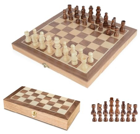 Toyrific Chess Folding Game Board for 2 Players, Chess Set Board Games, Travel Family Game