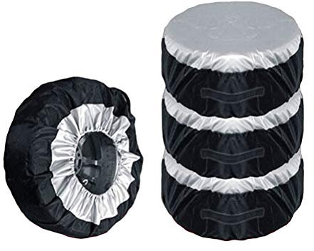 VOSAREA Reifentaschen Set 25 Zoll 4 Stück Auto Reifentasche, Staubdichte wasserdicht Reifenabdeckung für sauberen Transport Aufbewahrung, 65 cm