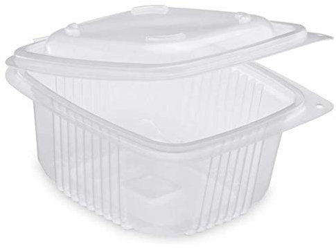 100 Vaschette Asporto Alimenti Caldi 500cc con coperchio per Rosticceria Ristorante e Alimentari utilizzabili in MICROONDE