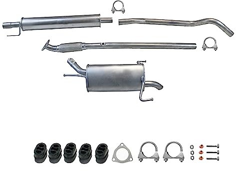 Ferroz Auspuff Komplettanlage für Opel Corsa C 1.2/1.4 16V (2000–2006) – Ersatz Abgasanlage, Neu & montagefertig