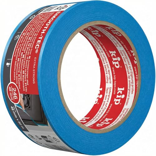 Kip Malerband für den Außenbereich, 48 mm x 50 m, für den Außenbereich, außen bemalen und dekorieren, UV-stabil, Blau