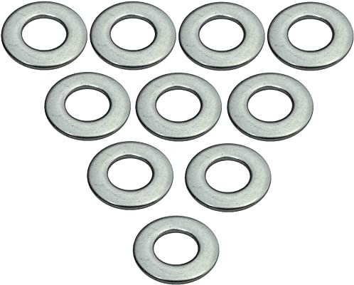 AERZETIX - C49229 - Juego de 10 Arandelas planas universales M4 acero inoxidable A2 - Ø exterior 9mm - espesor 0.8mm - DIN 125