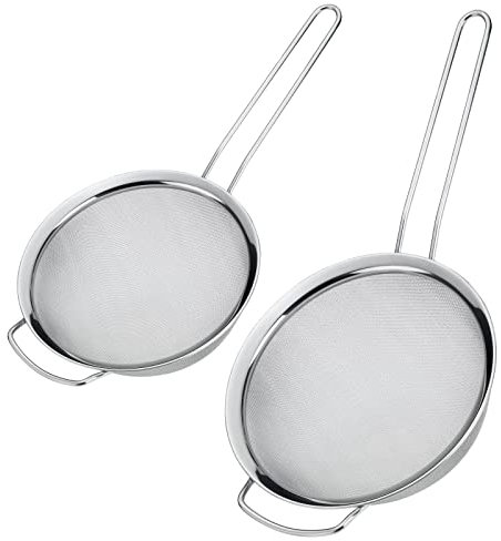 Westmark 2 Haushaltssiebe mit breitem Rand, Picante, ø 16 cm + ø 20 cm, Rostfreier Edelstahl, Silber, 121622E6