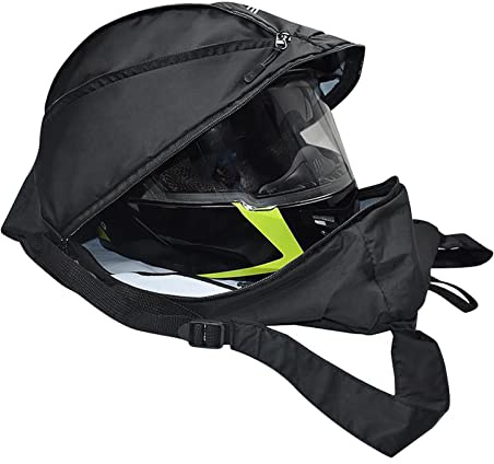 Linsition Elegante Mochila para Moto – de Almacenamiento Viaje con Gran Capacidad, Diseño Cremallera, Exterior Moderna
