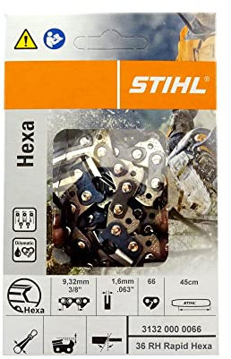 Chaîne tronçonneuse STIHL 31320000066 Pas : 3/8' Jauge : 1.6 Maillons : 66