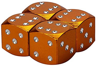 4 Stück Reifenventilkappen Würfel, 12cm Ventildeckel Reifen Ventilkappen Aluminium Ventilkappen Staubkappen Auto Ventilkappe Würfel Ventilschaft Caps für Auto Motorrad Fahrrad Reifen Ventilkappen