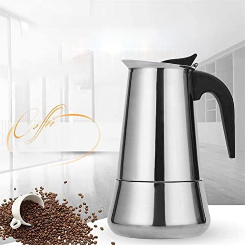 DieffematicKF Cafetiere Tasse à café portable Café Moka Pot Cafetière ESPRESSO LATTE POINTOP PUTTOP POVETOP PERCOLATEUR PERCOLATEUR TOOL CAFETIERE Pots (Color : 100ml 2cup)