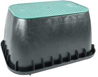 Wacredo Ventilbox XL, 32 Ventilkasten rechteckig mit Deckel, Bewässerung 585 x 805 x 395mm Hydrantenschutzgehäuse | Verteilerkasten für bis zu 12 Magnetventile | Bewässerungsanlage