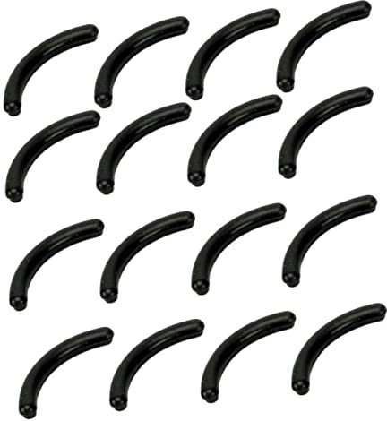 DOITOOL Wimpernzange Sicher 16 Stück aus Silikagel Gummi Nachfüllpads Schwarz Waschbar für Präzises Wimpernformen im Alltag
