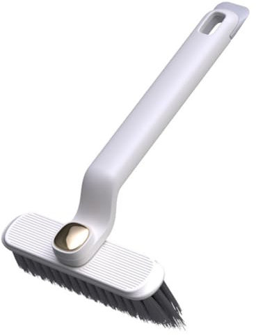 KOBONA Brosse de Nettoyage de crevasses rotative Multifonction à Poils durs pour Joints de carrelage, Brosse de Nettoyage de crevasses à Angle Mort pour Nettoyer Le carrelage de la Salle de