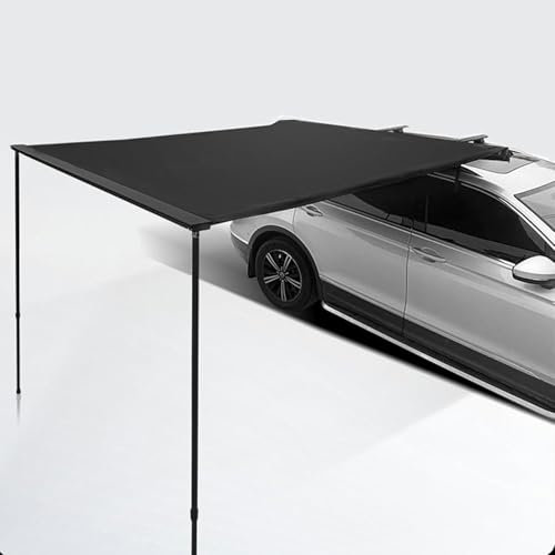 Toldo Lateral para Coche, Toldo para Vehículo, Camión, SUV, Tienda de Campaña Extraíble en La Azotea, Refugio PU4000mm UV50+, Sombra Resistente a La Intemperie, para SUV/Camión/Furgoneta (Si