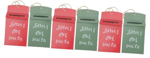 Cabilock 6 Pz Decorazioni Natalizie Scatola Di Caramelle Natalizie Appendere La Cassetta Della Posta Di Babbo Natale Cassetta Postale Di Babbo Natale Cassetta Postale Di Buon Natale