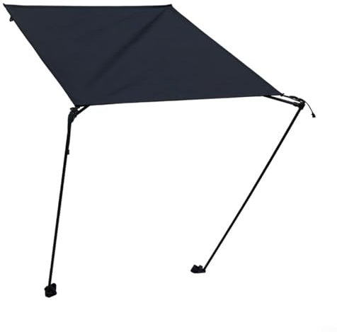 Faltbarer Campingstuhl, Outdoor-Camping, 420D Polyester-Material, Klappstuhl, Baldachin, Strandstuhl, Markise, Klappstuhl, Zubehör für Outdoor-Klappstühle, Strandstühle (schwarz)