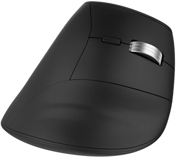 T'nB Infinite Ergo Vertikale ergonomische Maus, 4800 DPI, abnehmbares Rad, Dual-Bluetooth-Modus und USB-Dongle, wiederaufladbarer Akku mit langer Lebensdauer, Schwarz