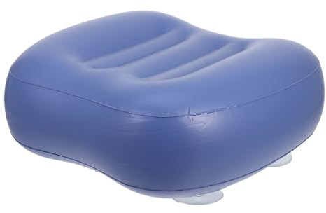 Healeved Inflatable Hot Tub Seat Bath Pillow Tub Booster Pad Soft Seat Back Support for Adults Boys and Girls at Home Spa Relaxation