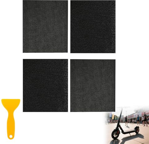 Dstarymnix Kennzeichenhalter Motorrad, Kennzeichen Motorrad, Kennzeichen Klett mit Klettverschluss für Roller E-Scooter Mofa – 2 Paar Nummernschild Halterung 135x110mm, Klett Kennzeichenhalter