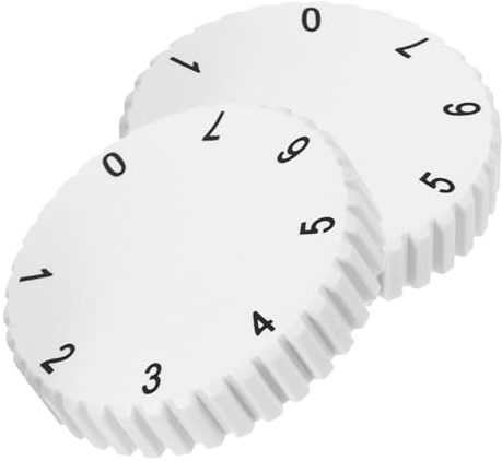 LIGHTAOTAO Perilla de Repuesto para Congelador de Plástico Blanco, 2 Piezas | Control de Temperatura Instalación Sencilla Compatible Varias Marcas y Modelos