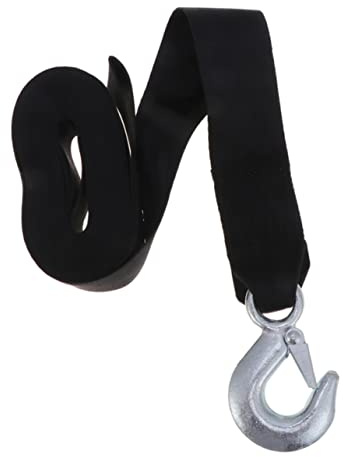 Correa de Cabrestante con Gancho 1, 5 T 4, 7cm Poliéster Negra
