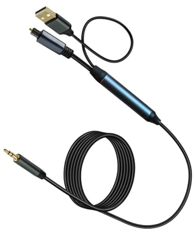 KieTeiiK Câble convertisseur de son USB 3,5 mm vers fibre optique SPDIF pour ordinateur portable, home cinéma, convertisseur de son numérique optique vers analogique