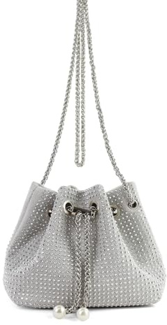AfitLulu Pailletten Clutch Damen Glitzer Abendtasche Kettentasche, Stilvoll Handtasche Damen Umhängetasche Crossbody Bag mit Abnehmbarer Kette für Termine Parties Bankett