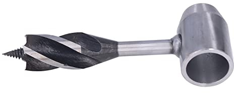Yinhing Manueller Schlangenbohrer, 25 Mm, Handschnecken aus Kohlenstoffstahl für die Holzbearbeitung Im Freien, Unverzichtbares Werkzeug für das Bushcraft-Handwerker-Überleben