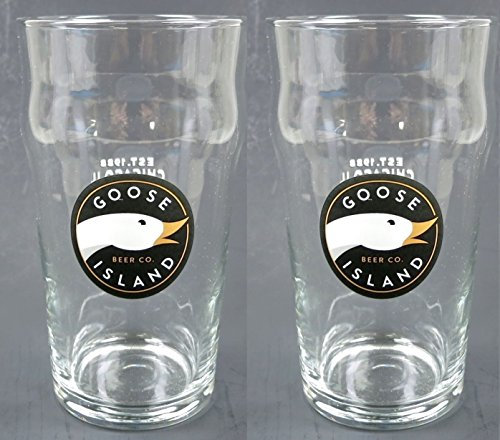 Juego de 2 vasos de pinta de cerveza de Goose Island